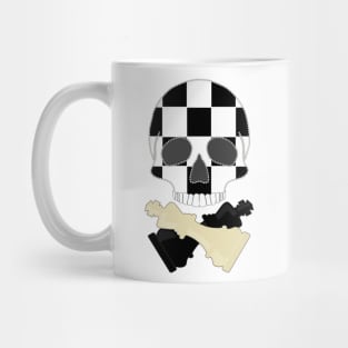 Chessboard Skull Mug